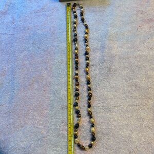 Honora Black, Brown, and Cream Beaded Necklace